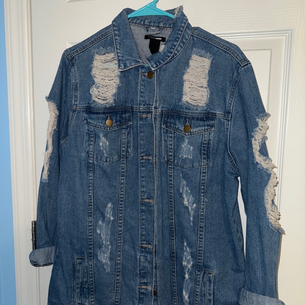 Fashion Nova Blue Denim Jacket